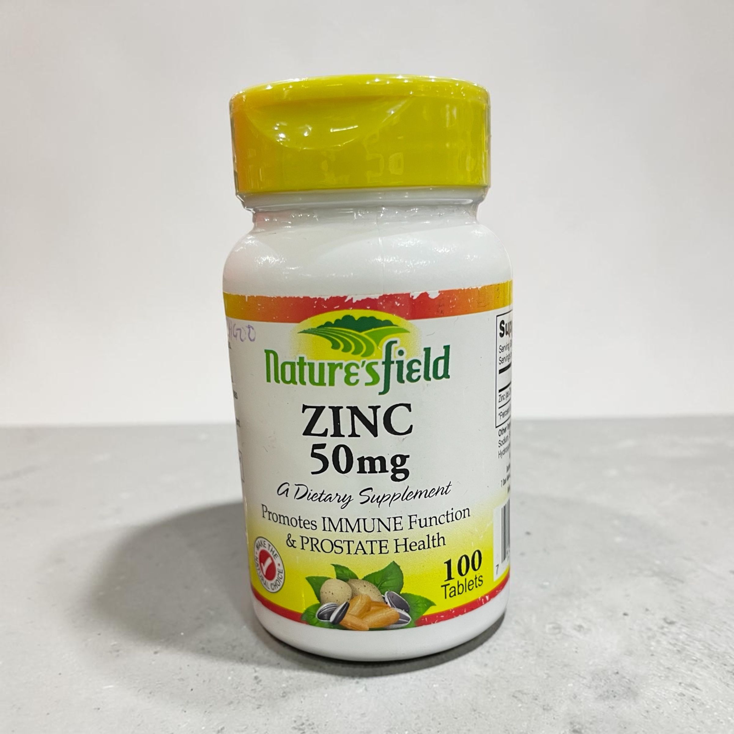 NATURES FIELD ZINC 50MG TABS X100